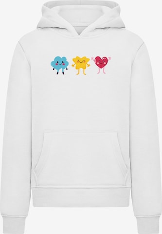 Merchcode Sweatshirt 'Cute Crew' in White: front