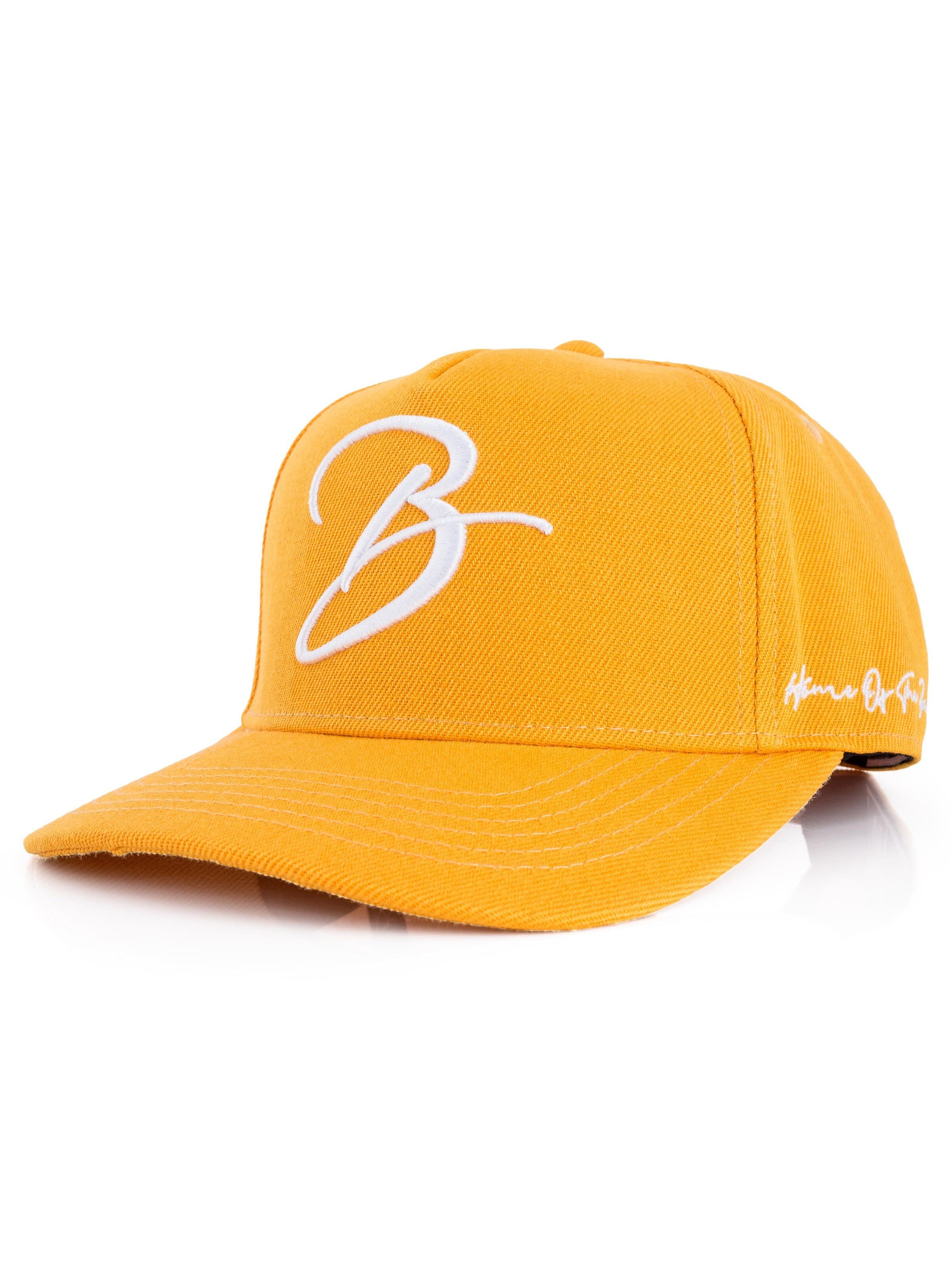 Blackskies Cap 'B Script' in Orange: front