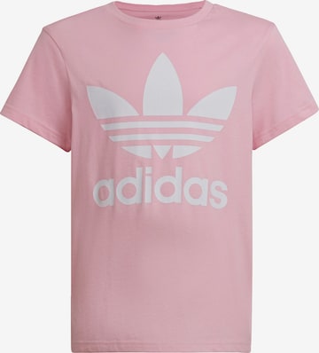 ADIDAS ORIGINALS - Camiseta 'Trefoil' en rosa: frente