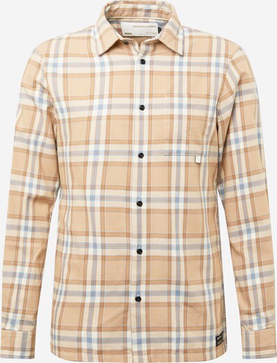 SCOTCH & SODA Overhemd in de kleur Beige / Blauw / Lichtbruin, Productweergave