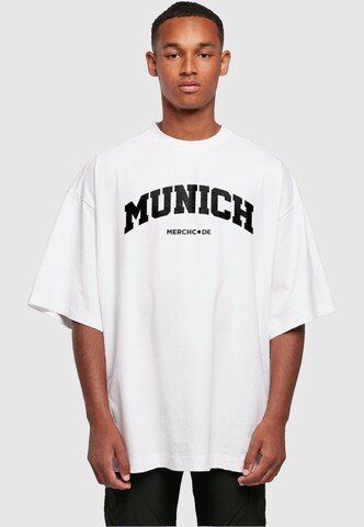 Merchcode Shirt 'Munich Wording' in White: front