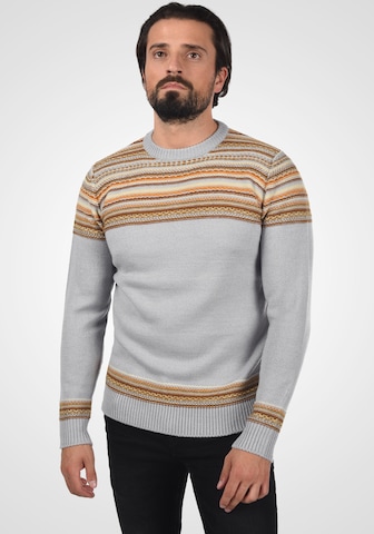 INDICODE JEANS Pullover 'Lurdes' in Grau: predná strana