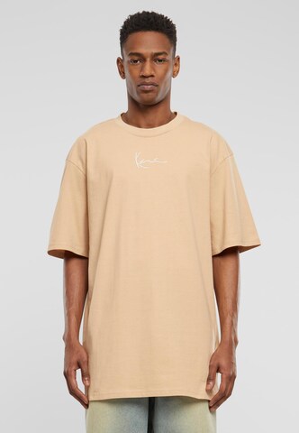 Maglietta 'Essential' di Karl Kani in beige: frontale