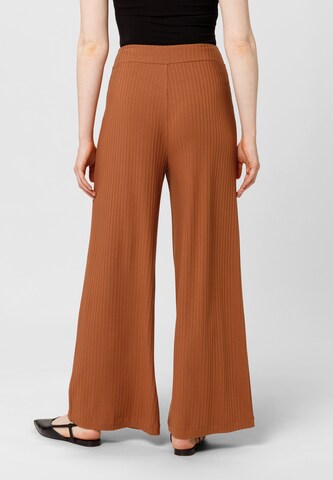 Les Lunes Wide leg Trousers 'Michelle' in Brown