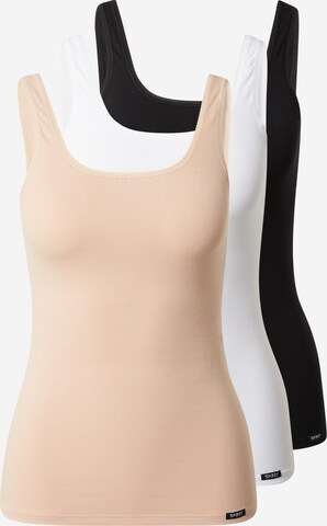 Skiny Top in Beige: voorkant