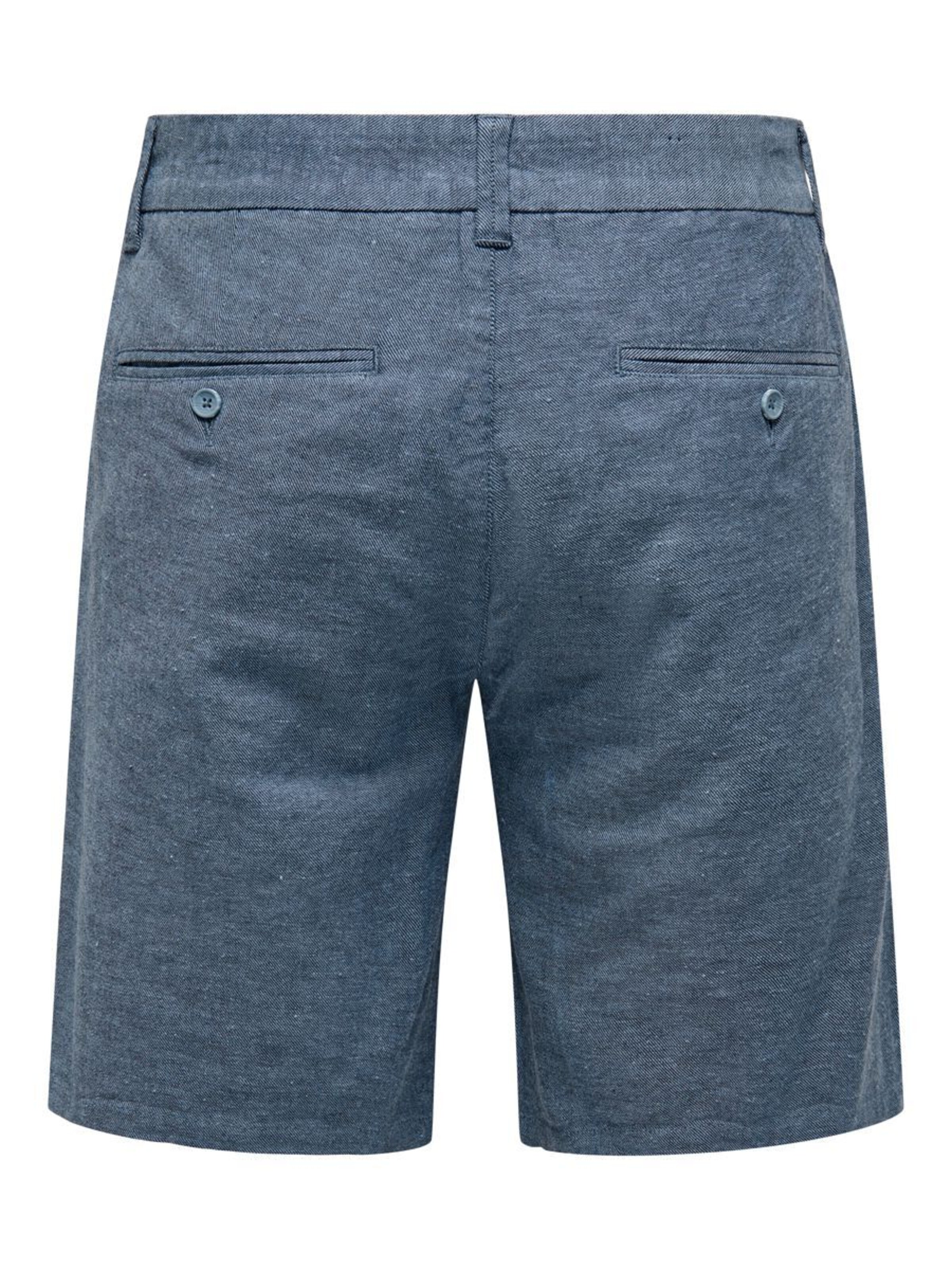 Regular Pantalon chino 'Mark' Only & Sons en bleu
