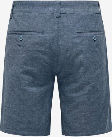 regular Pantaloni chino 'Mark' di Only & Sons in blu