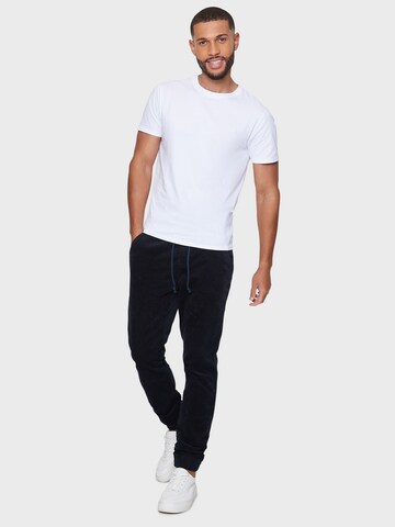 Threadbare Tapered Hose 'Roy Cord 8W' in Blau
