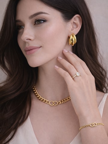 Pure Schmuck Earrings 'Triple' in Gold
