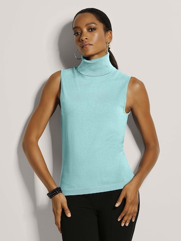 Tops en tricot MADELEINE en vert : devant