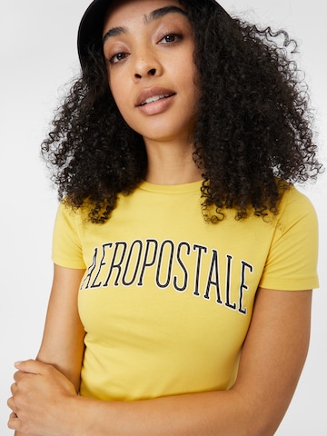 T-shirt 'JUNE' AÉROPOSTALE en jaune