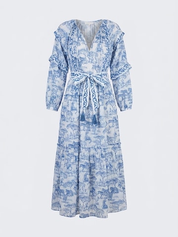 Miss June Dress 'Robe Longue Francesca' in Blue