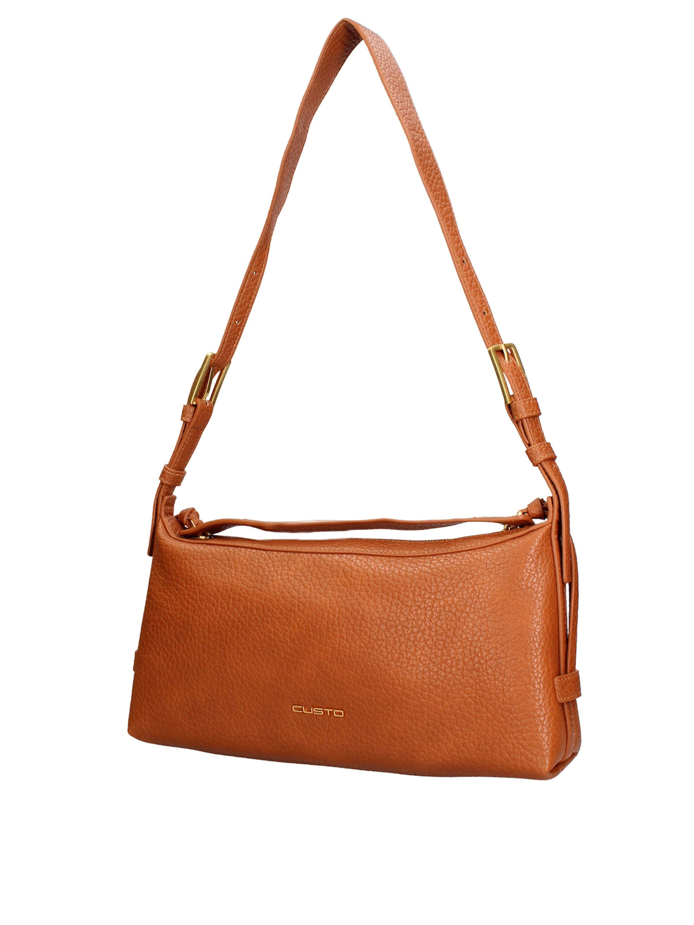Borsa a spalla di Custo Barcelona in marrone: frontale