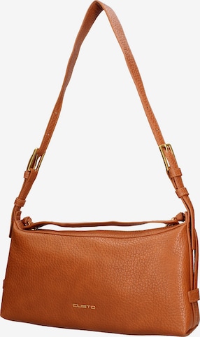 Borsa a spalla di Custo Barcelona in marrone: frontale
