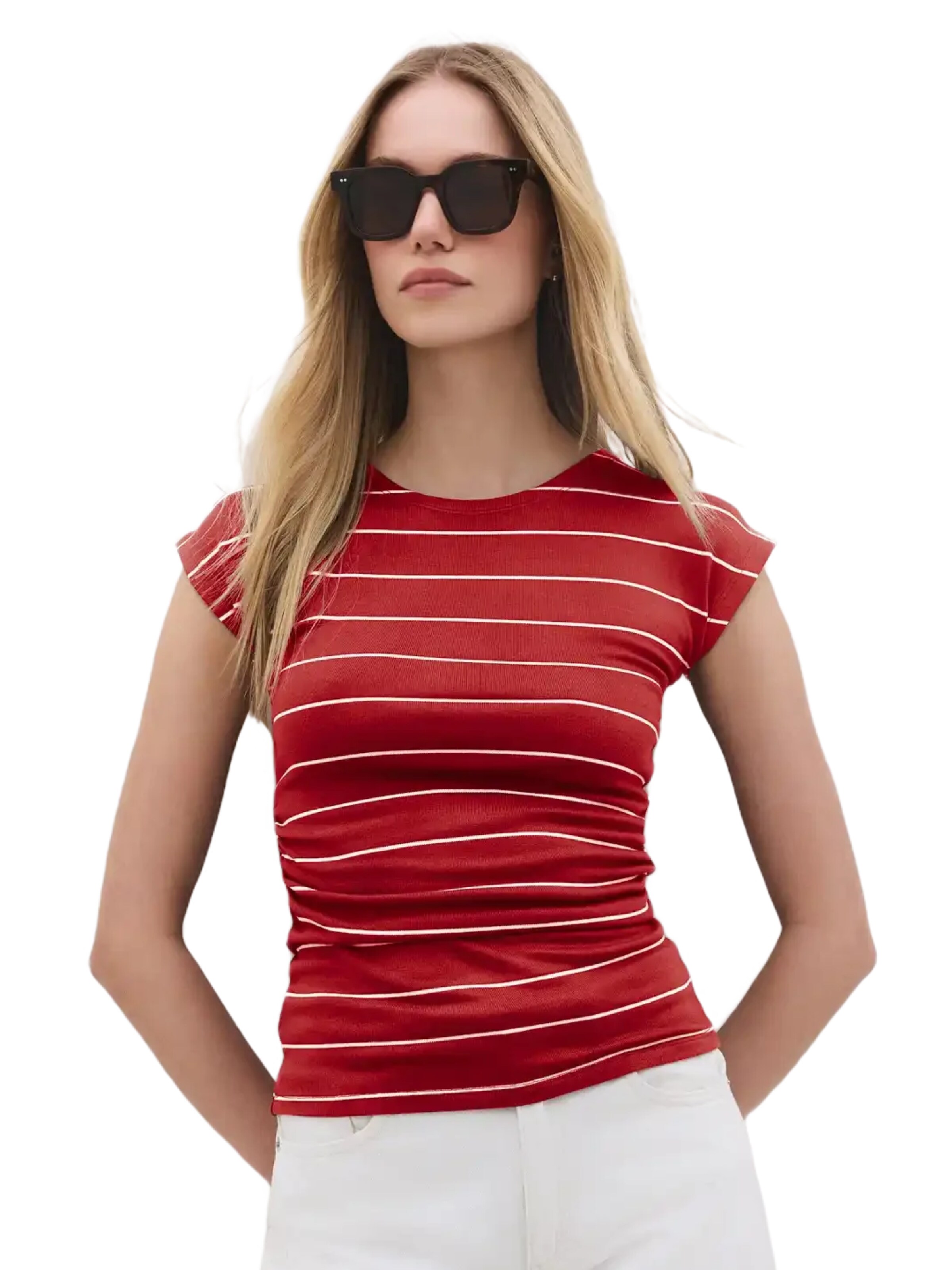 T-shirt No Matter What en rouge : devant