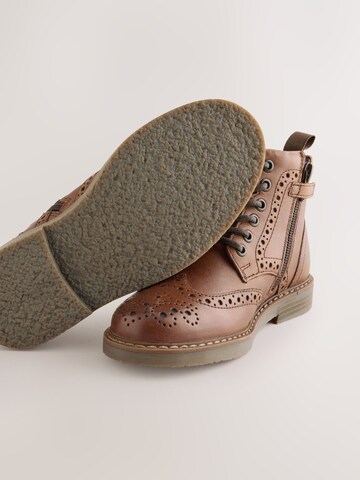 Next Schnürstiefelette in Braun