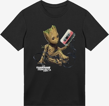 F4NT4STIC T-Shirt 'Marvel Guardians Of The Galaxy Vol2 Groot Tape' in Schwarz: Vorderseite