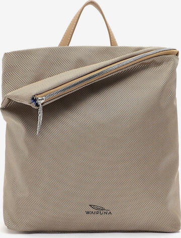 Waipuna Rucksack ' Kanalana ' in Beige: predná strana