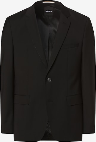 Coupe regular Veste de costume 'Jasper' BOSS en noir : devant