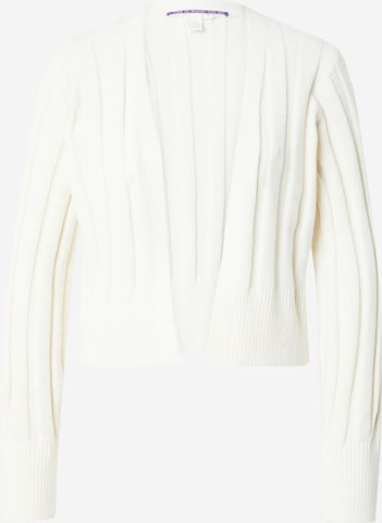 QS Knit Cardigan in White: front