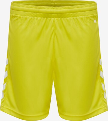 Hummel Workout Pants in Yellow: front