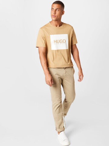 HUGO Red Shirt 'Dolive' in Beige