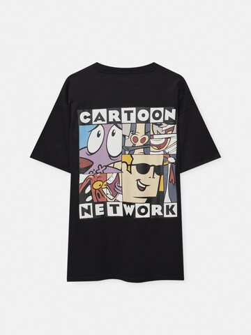 Pull&Bear T-Shirt in Schwarz
