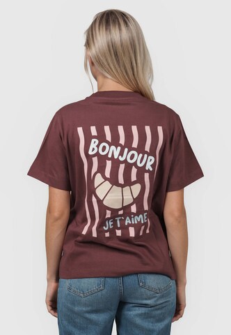 T-shirt 'Croissant Amour' Kleinigkeit en rouge : devant
