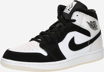 Jordan Korkeavartiset tennarit 'AIR JORDAN 1' värissä valkoinen: etupuoli