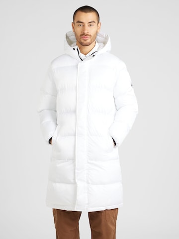 HOLLISTER Zimní kabát – bílá: přední strana