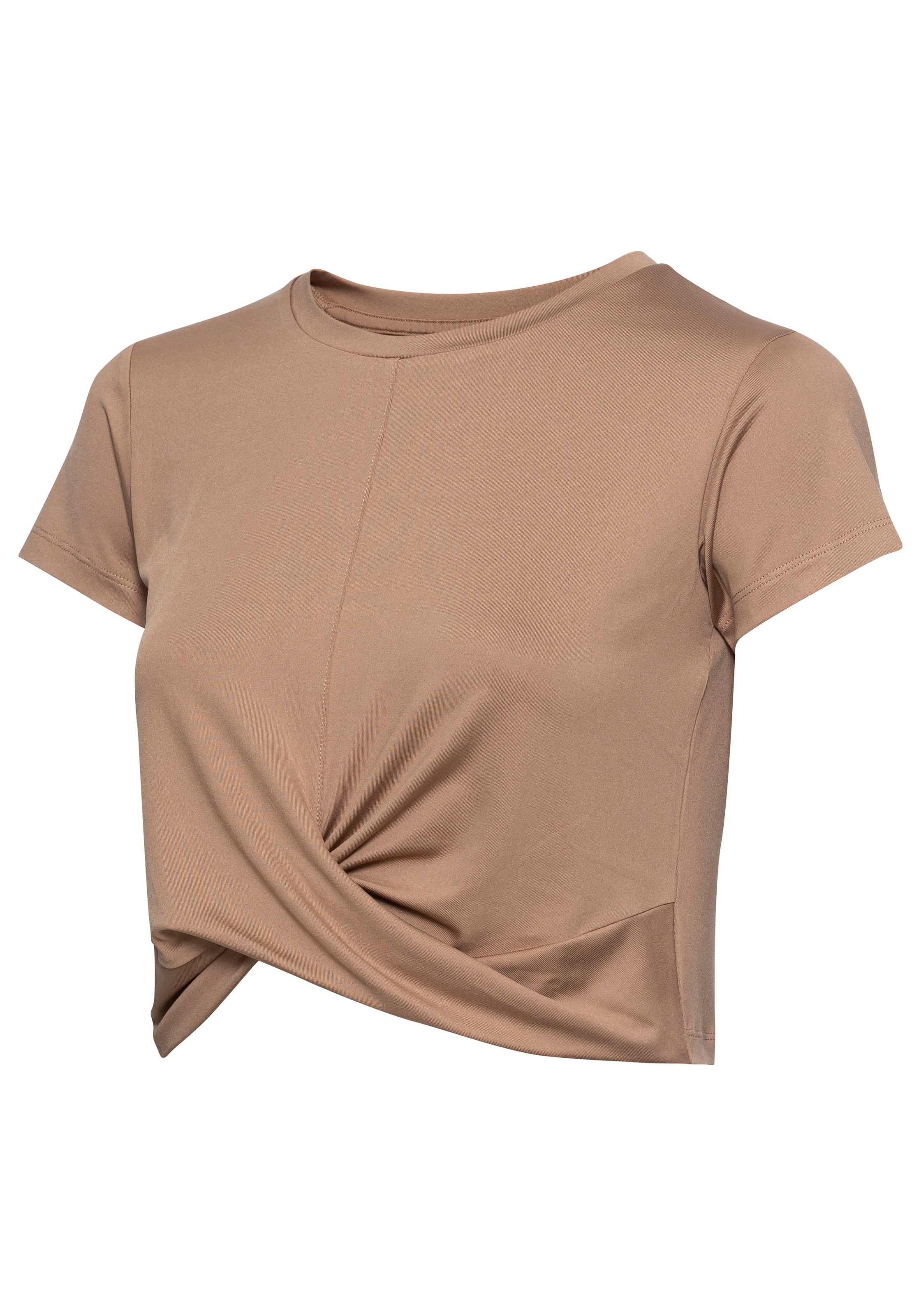 LASCANA ACTIVE Shirt in Brown: front