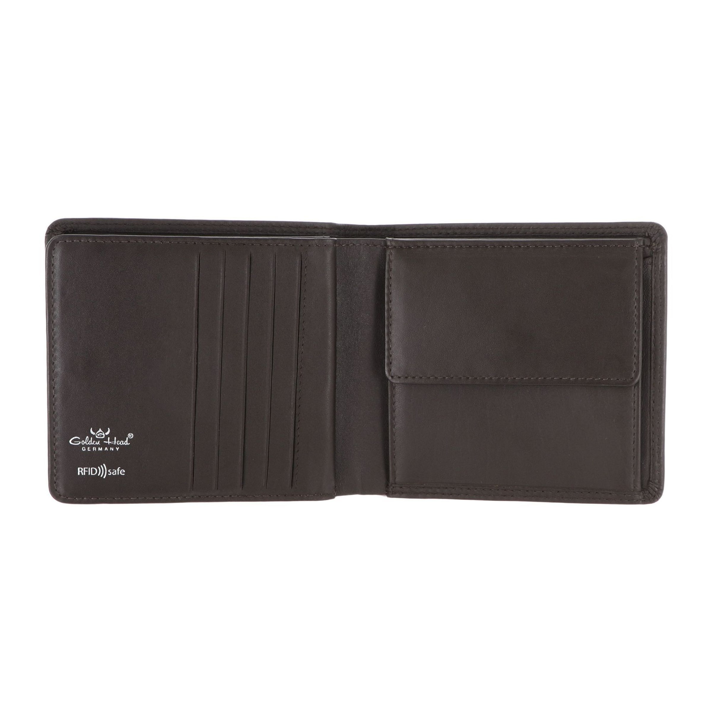 GOLDEN HEAD Wallet 'Polo' in Brown