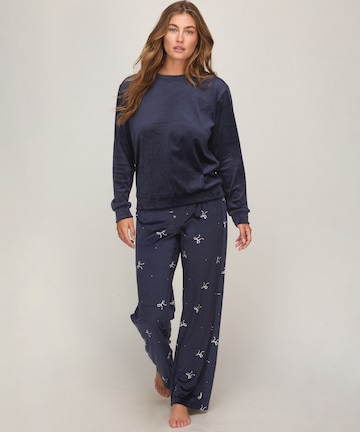 Pyjama Hunkemöller en bleu : devant