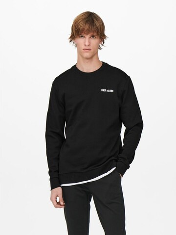 Only & Sons Sweatshirt in Schwarz: predná strana