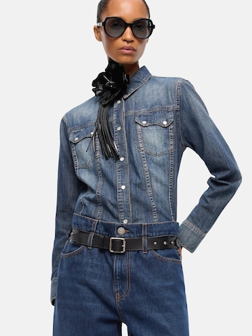 PINKO Shirt 'PINKO CASTELDORIA CAMICIA LIGHT DENIM CAMICIA' in Blue