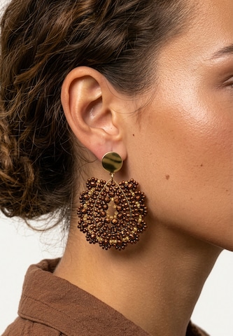 Gaya - Pendientes en marrón