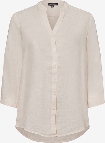 Franco Callegari Leinenbluse ' ' in Beige: Vorderseite