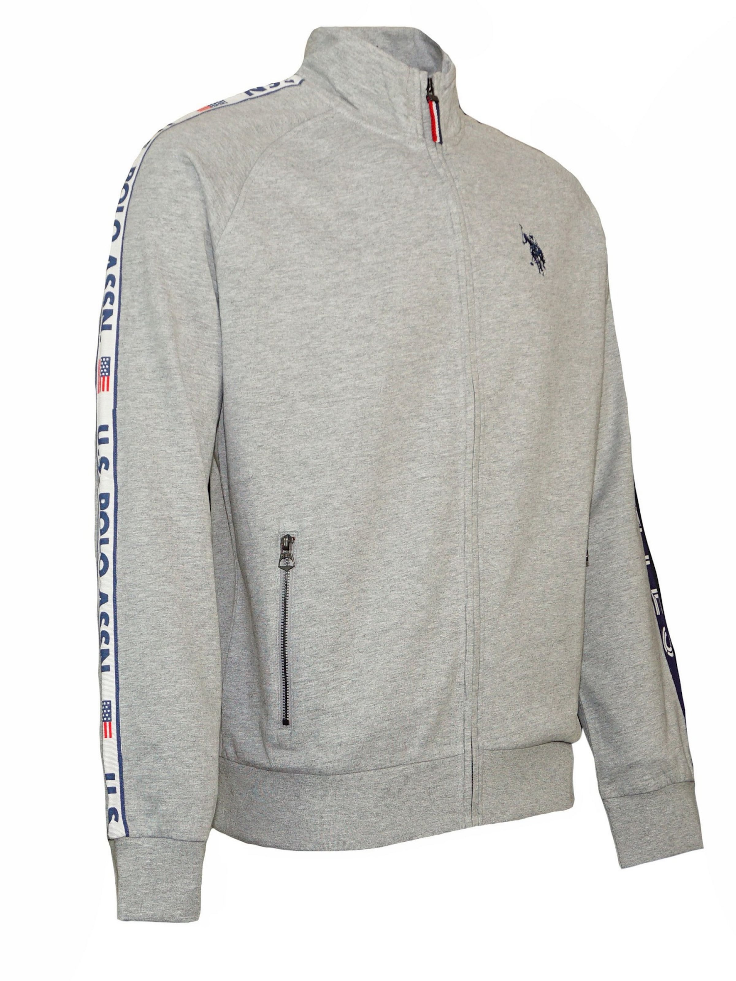 U.S. POLO ASSN. Jopa na zadrgo 'Tarv' | siva barva