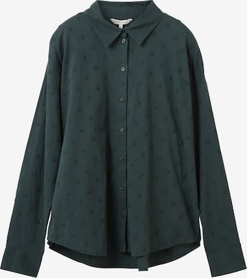 TOM TAILOR DENIM Blouse in Green: front