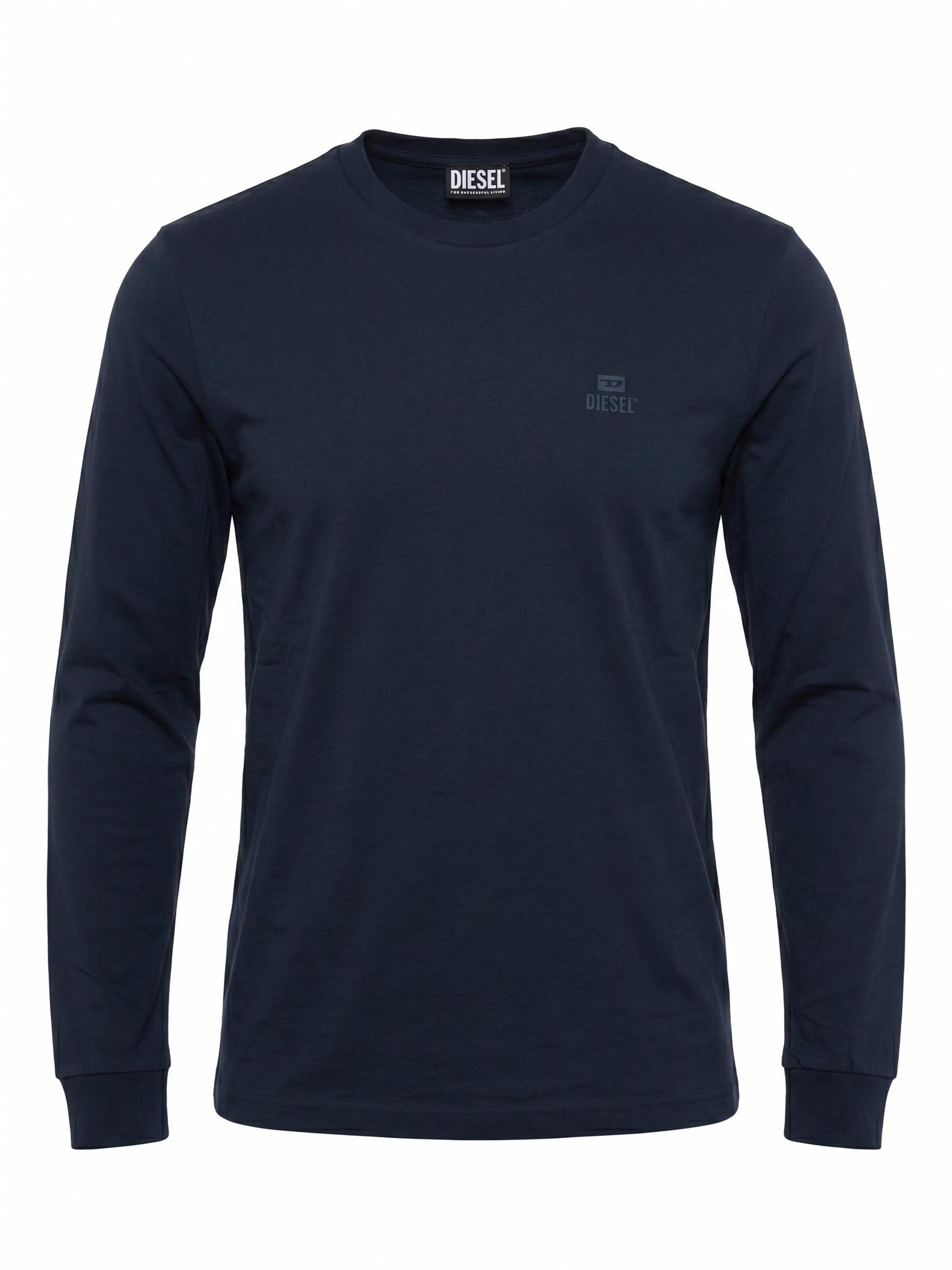 DIESEL Koszulka 'T-DIEGO-LONG-A-R-HD-NEW' w kolorze niebieski: przód
