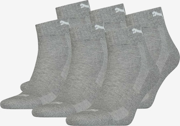 PUMA Athletic Socks in Grey: front