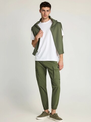 Tapered Pantaloni cu buzunare de la Funky Buddha pe verde