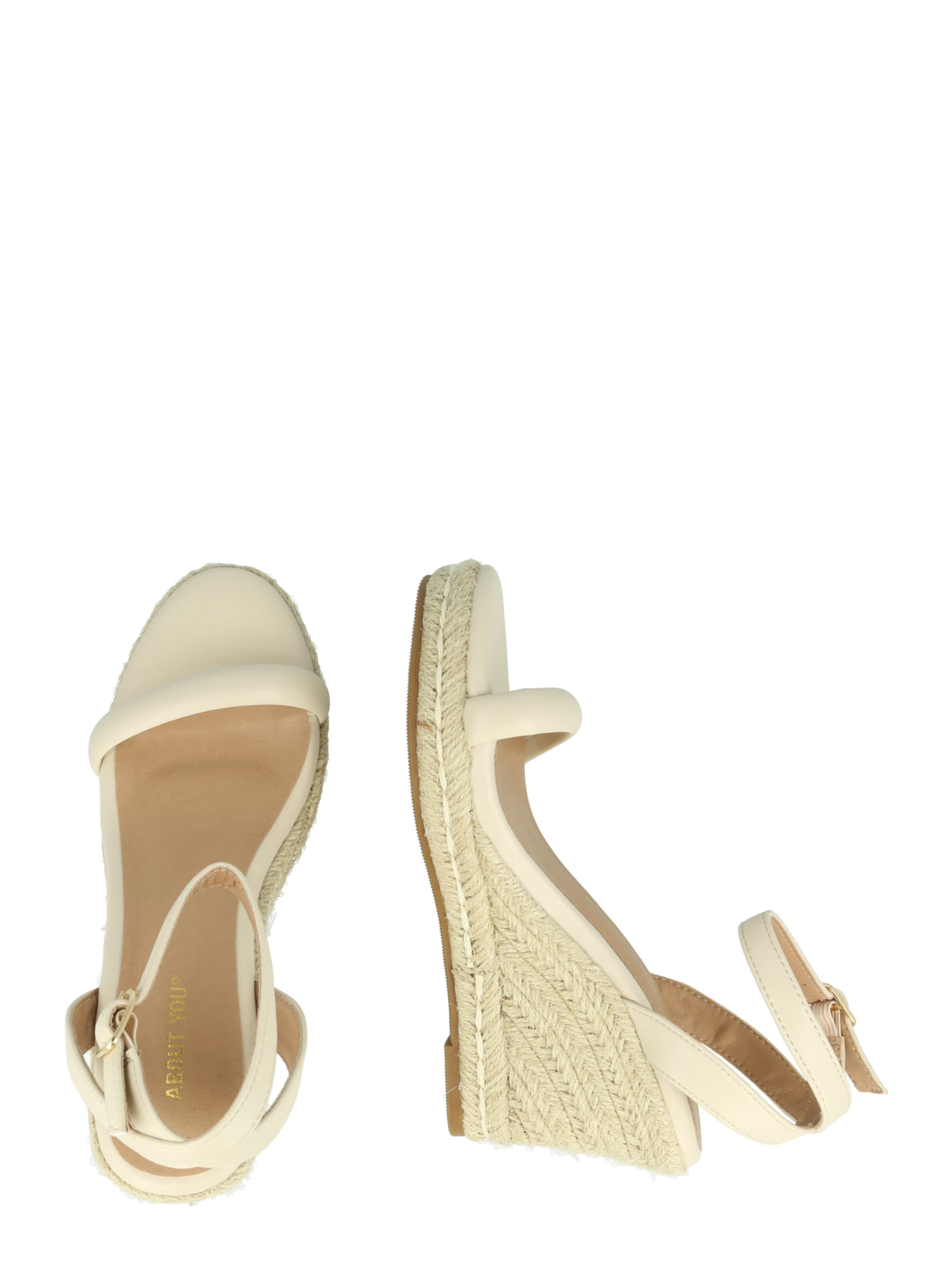 Sandale cu baretă 'Michelle' de la ABOUT YOU pe bej