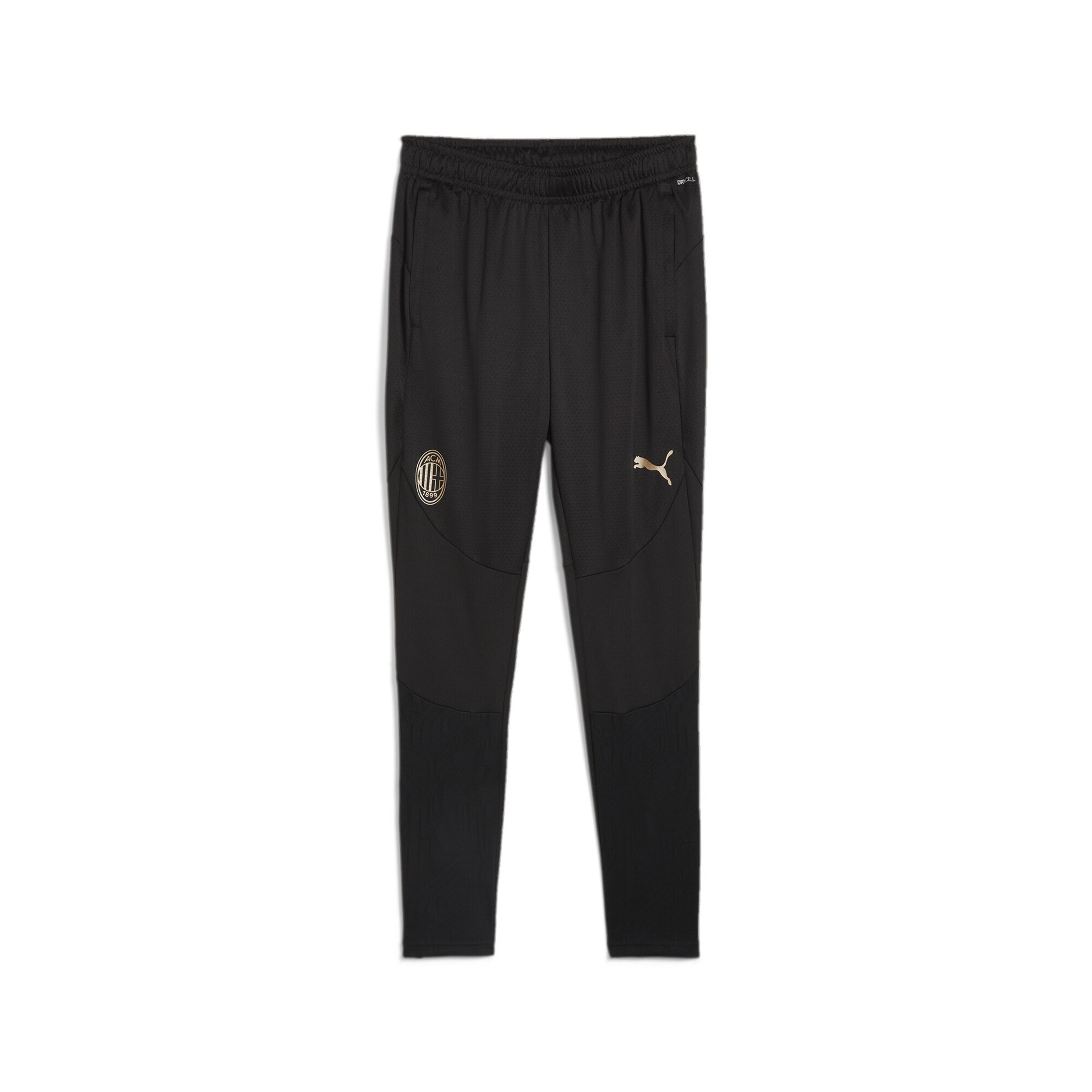 Regular Pantalon de sport 'AC Milan' PUMA en noir : devant