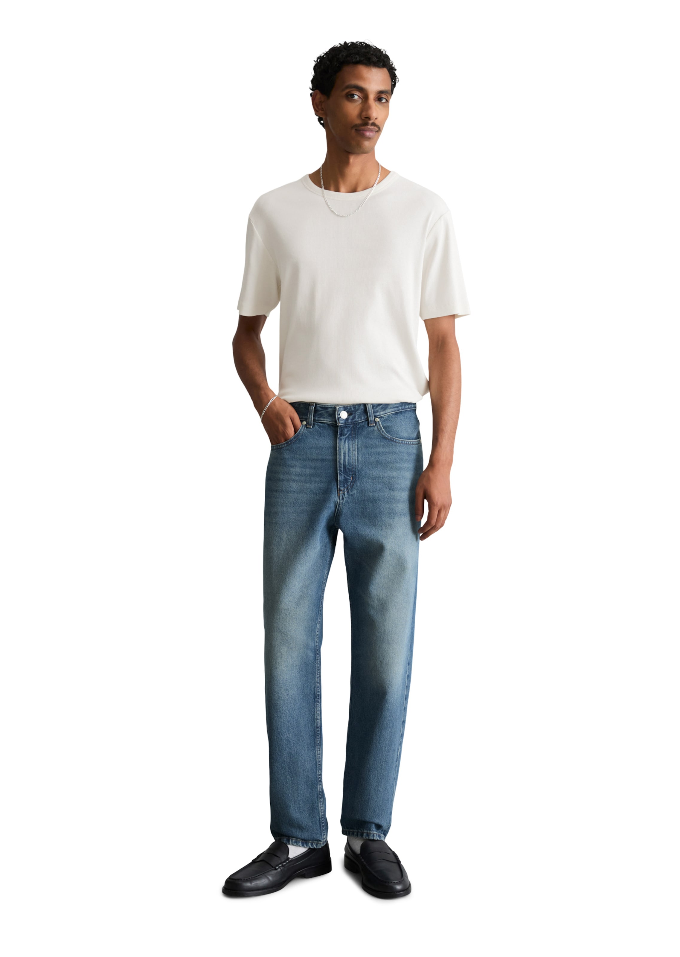 Effilé Jean Marc O'Polo DENIM en bleu