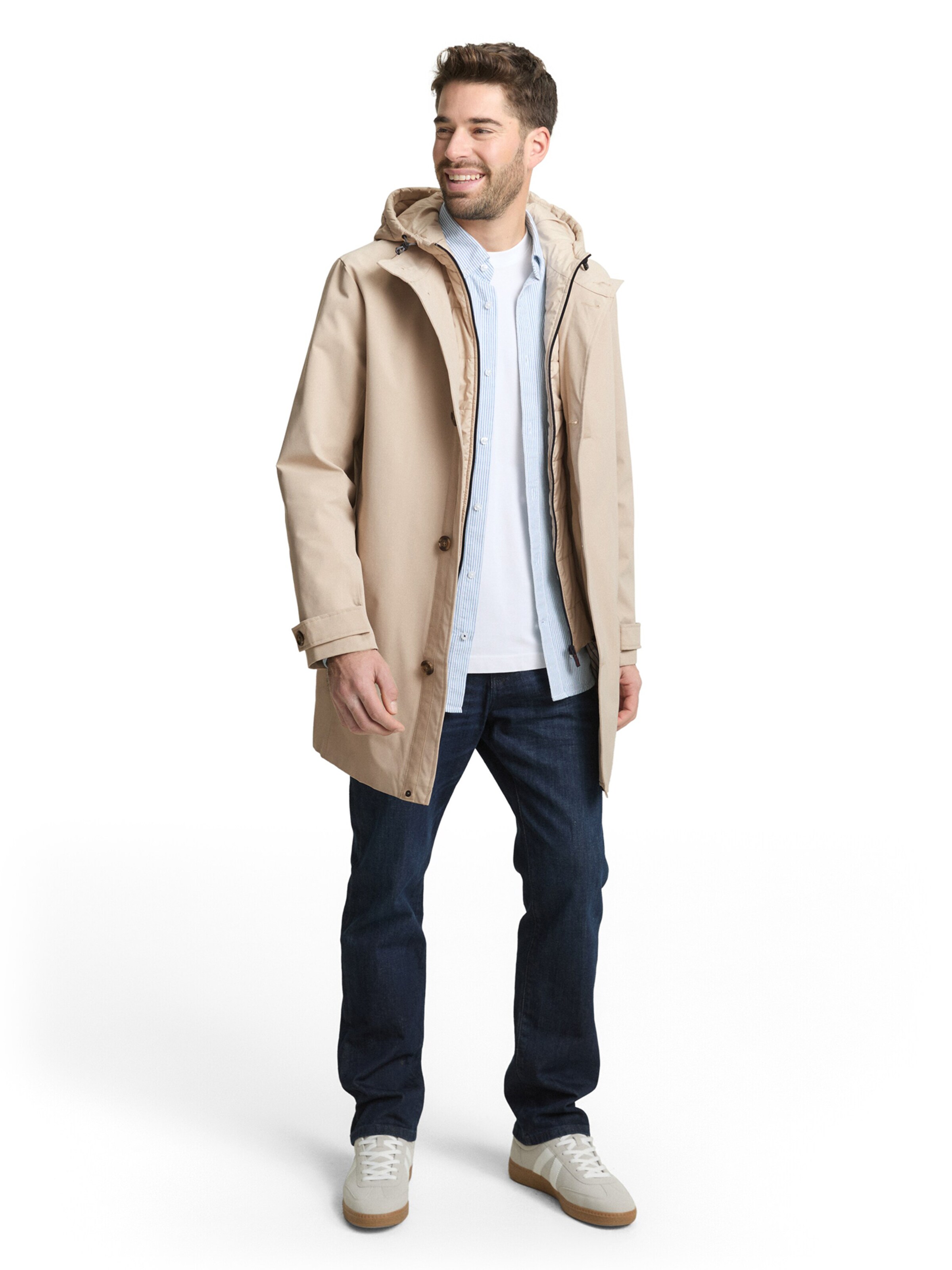 TOM TAILOR Mantel in Beige