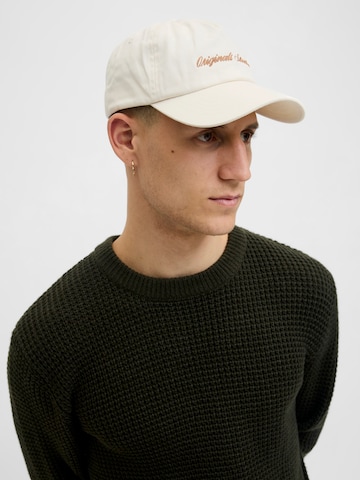 JACK & JONES Cap 'JACFRAME' in Weiß: Vorderseite