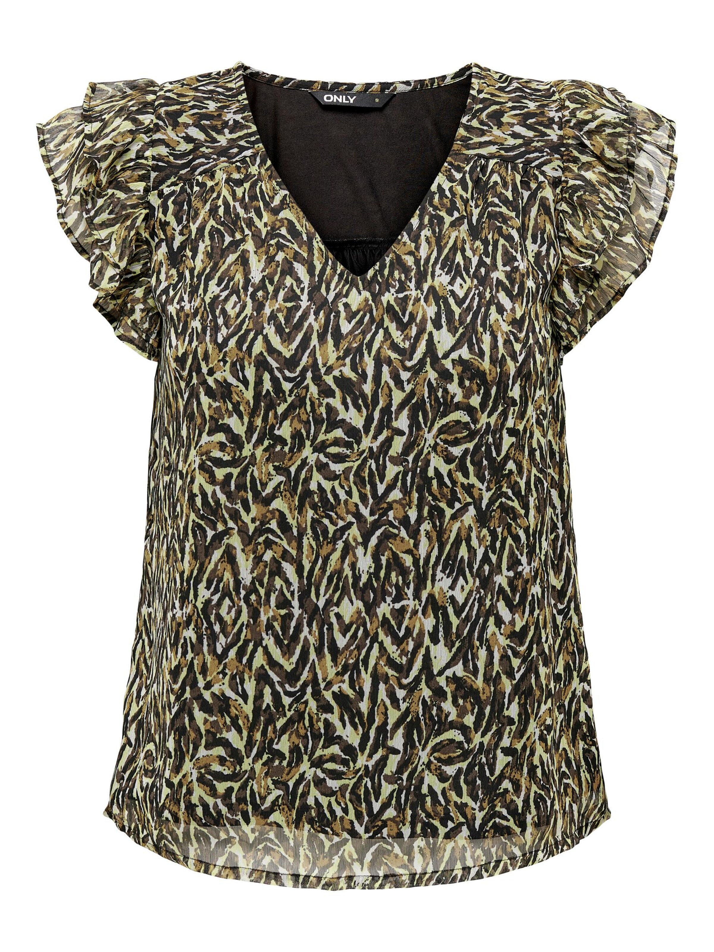 ONLY Bluse 'Eliza' in Braun: Vorderseite