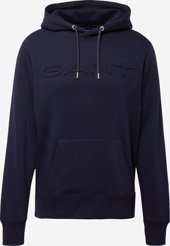 Sweat-shirt GANT en bleu : devant