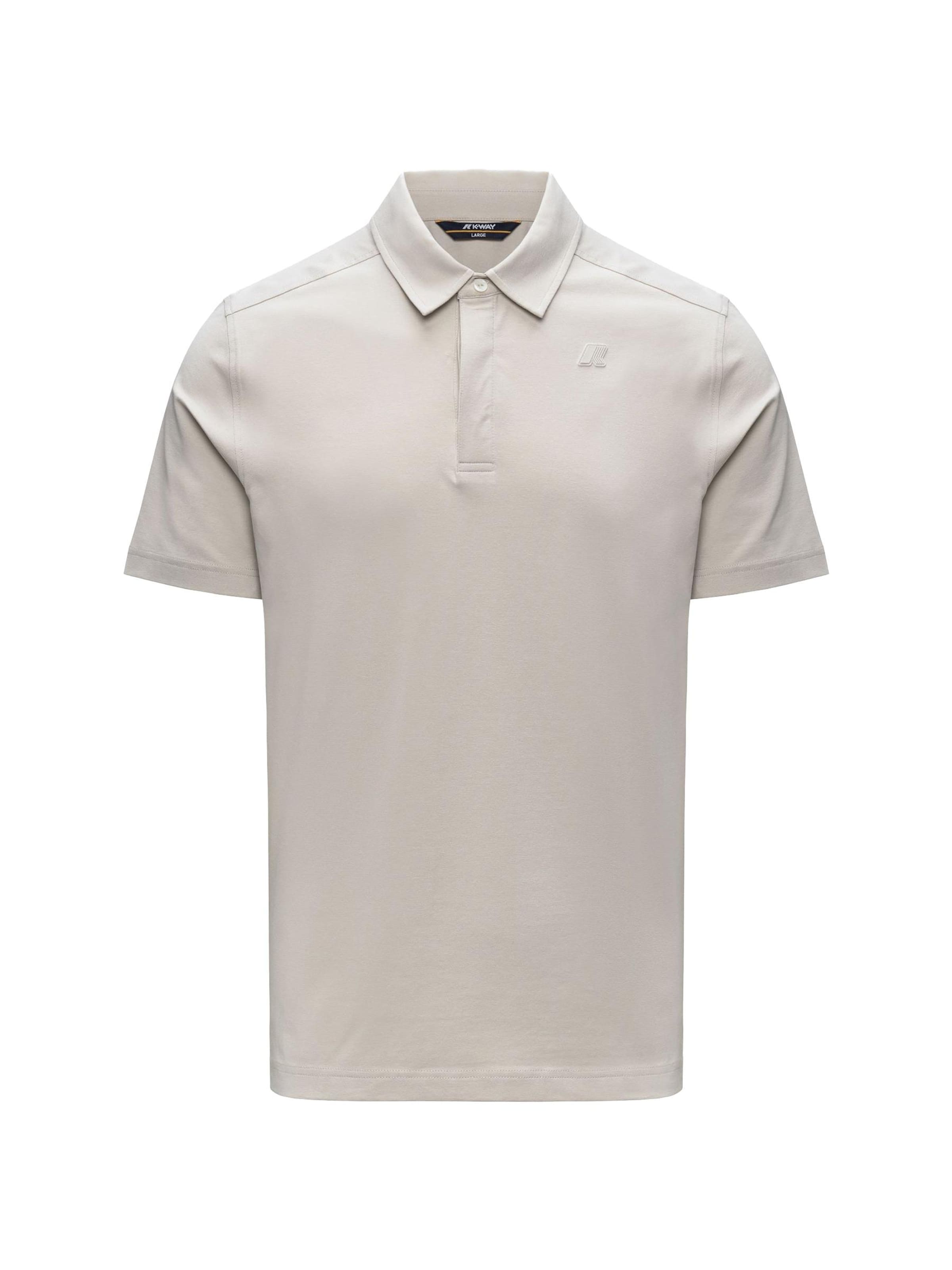 K-Way Shirt 'K-WAY VIGGO LT STRETCH JERSEY SLIM T-Shirt e Polo' in Beige: voorkant